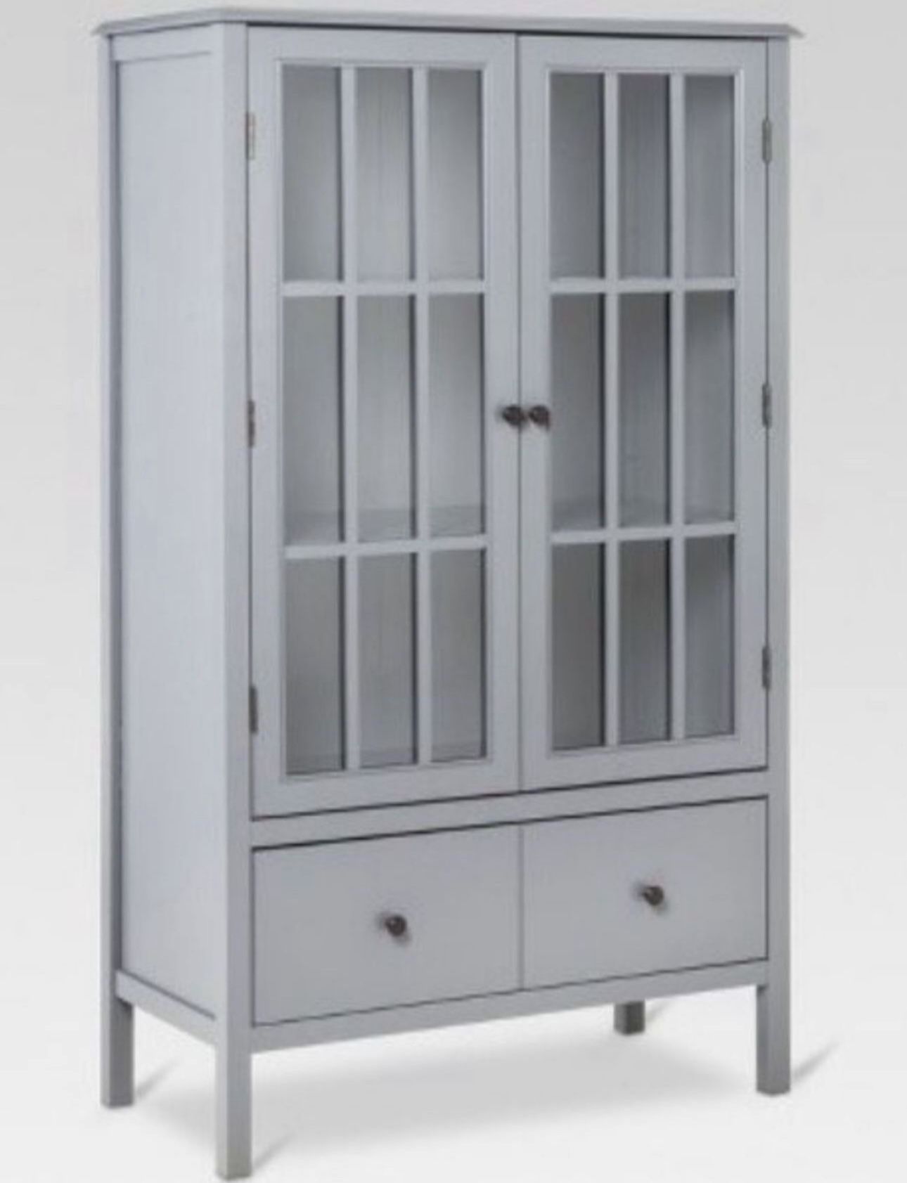 Windham Tall Storage Cabinet with Drawer Gray - Threshold™