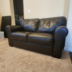 Leather Loveseat