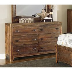 Real wood dresser and nightstands