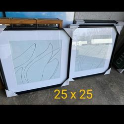 Brand New Threshold Art Frame  25 X 25 Both
