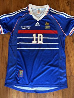 Adidas France World Cup 1998 Soccer Jersey