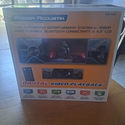Power Acoustik Bluetooth Car Stereo With Remote Control Brand New In The Box