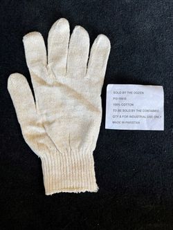 Lightweight Cotton Men’s String Knit Glove (Dozen)