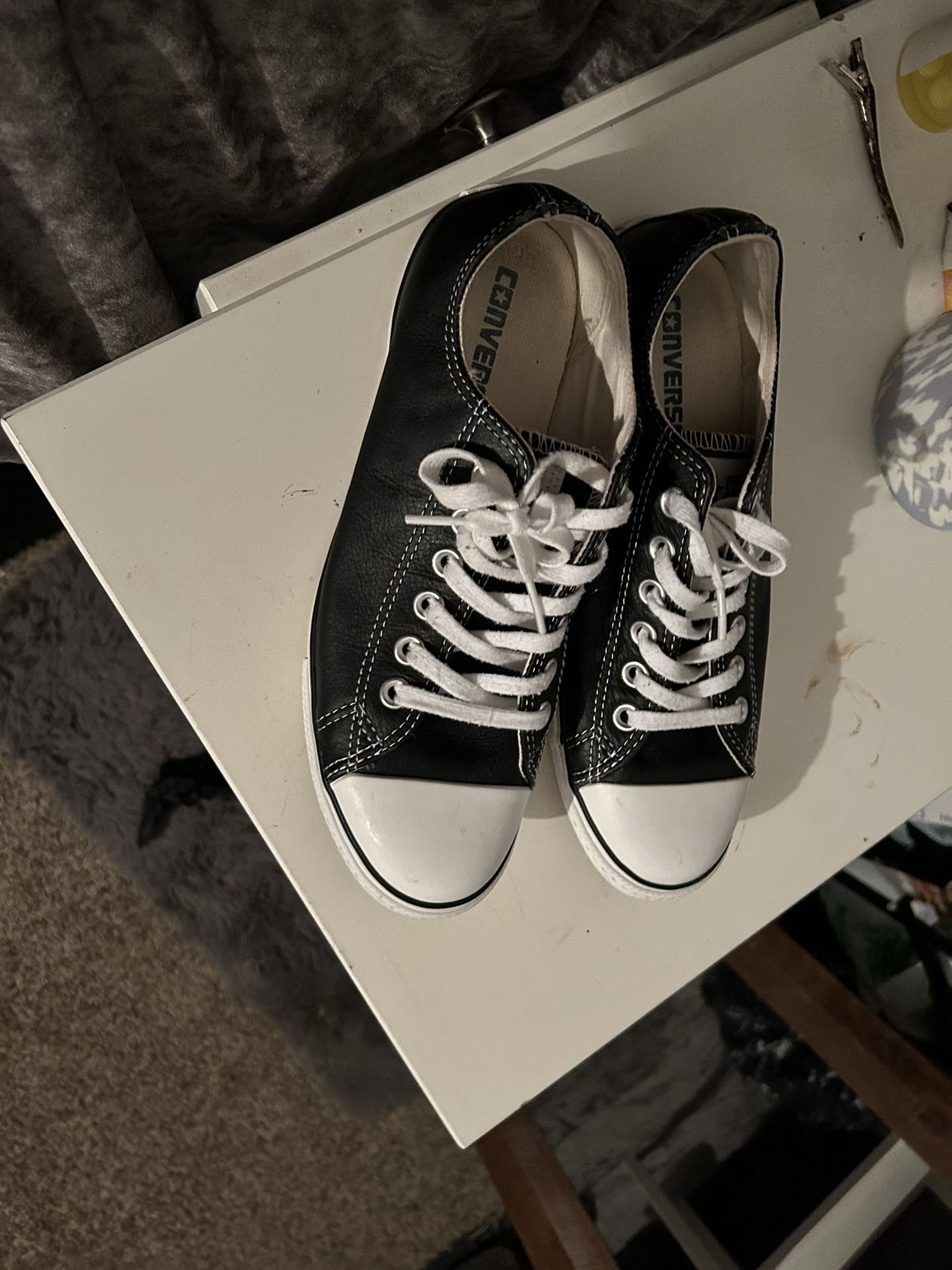 Leather Converse