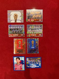 Panini FIFA World Cup Stickers FWC + Blue Parallels