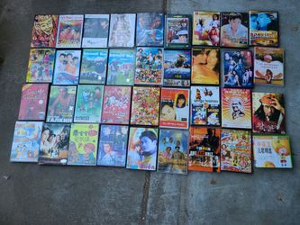 Used lot of 51 foreign dvds korean, filipino, vietnamese MANY PICS
