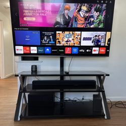 LG Tv and Sound Bar With Subwoofer 