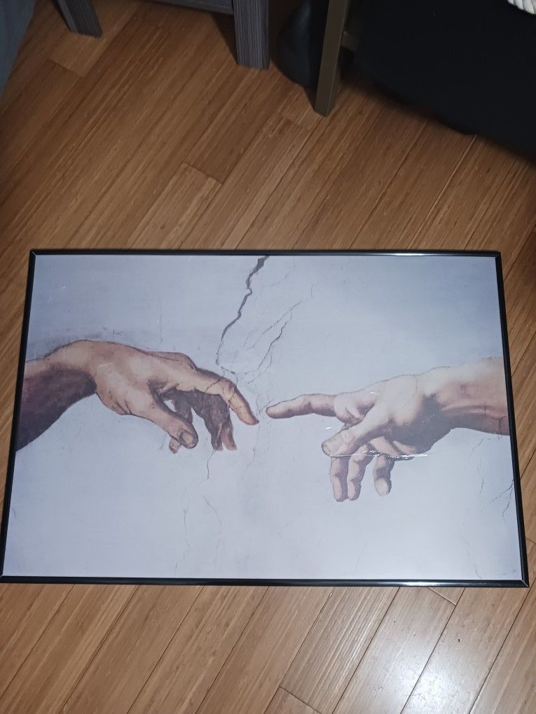 Framed Print Creation Of Adam