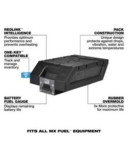 Milwaukee MX FUEL Lithium-lon REDLITHIUM XC406 Battery Pack