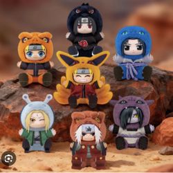 NARUTO BEAST PARTY SITTING SERIES V2 VINYL PLUSH PENDANT **SEE DESCRIPTION**