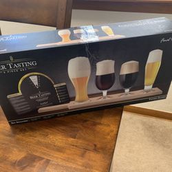 Final Touch Glass 6 Piece Beer Tasting Set