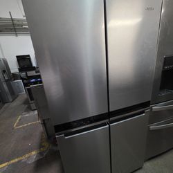 WHIRLPOOL 4 DOOR STAINLESS STEEL REFRIGERATOR 