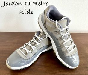 Jordon 11 Retro Low-Tops Kids Sneakers Gray