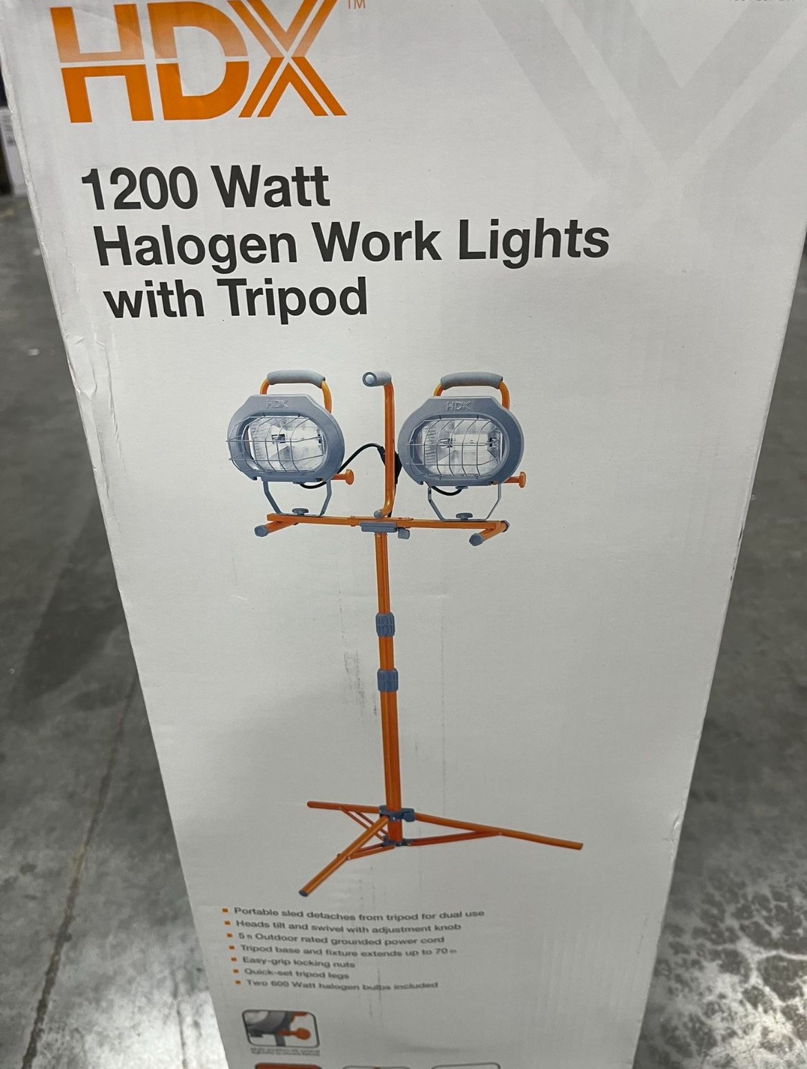 HDX 1200-Watt Halogen Tripod Work Light