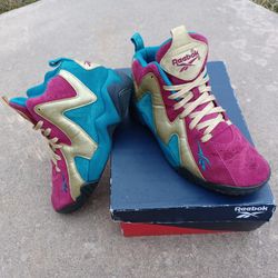 RARE Reebok Classic Kamikaze II 'Holiday Lights' Wo.8½ (7 Kids)