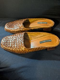Sesto meucci woven leather women's kicks
