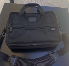 Tumi Black Nylon Briefcase with Shoulder Strap