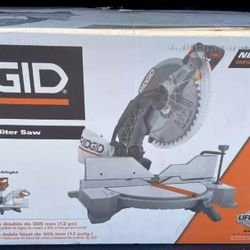 New Ridgid
15 Amp Corded 12 in. Dual Bevel Miter Saw with LED Cutline Indicator