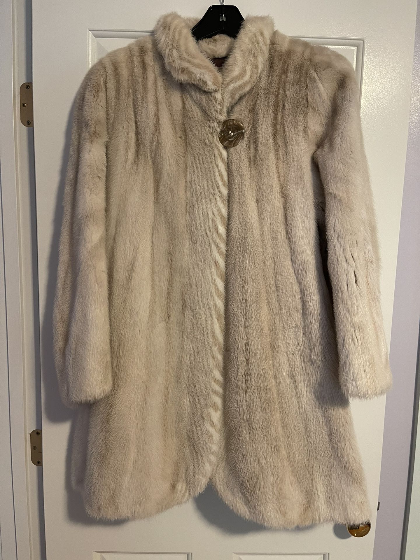Beautiful Blush Mink Coat, $700