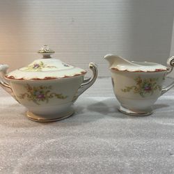 Vintage Fine  Bone China Marked Bottoms Occippied Japan By Aladdin In Wembley Pattern 