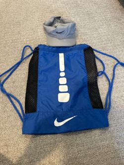 Nike Golf/Sport Hat + Drawstring Backpack Bundle