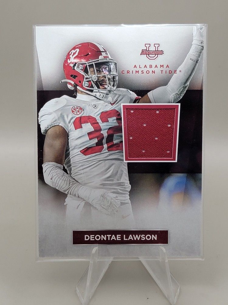 2023 Bowman Chrome U Alabama  - Deontae Lawson Patch Memorabilia 