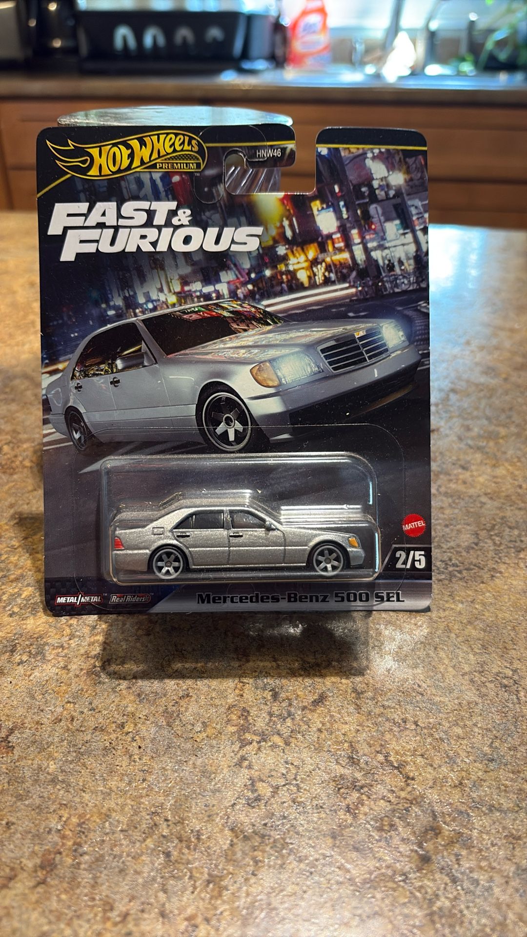 HOT WHEELS PREMIUM FAST & FURIOUS MERCEDES-BENZ 500 SEL Silver