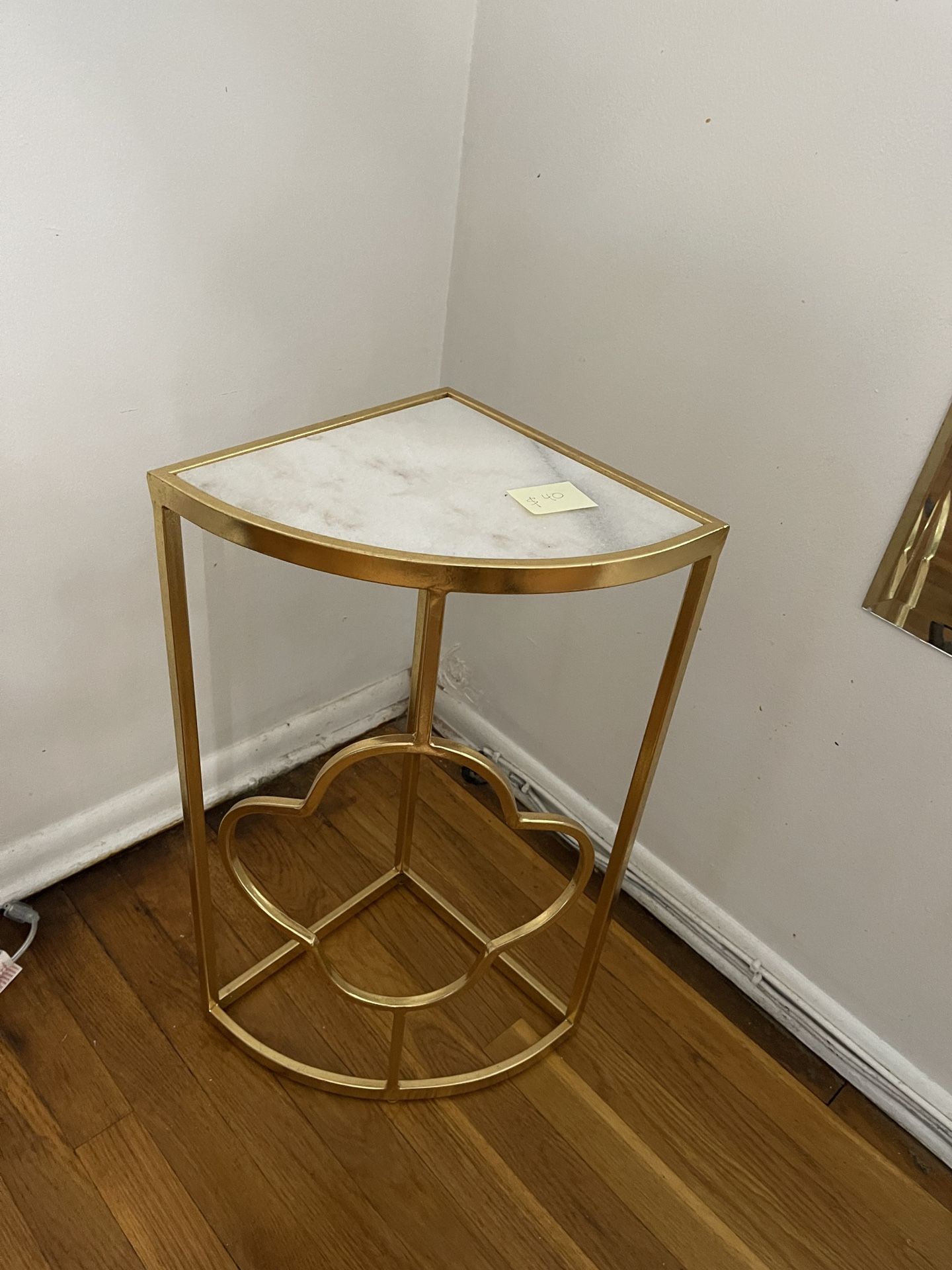 Corner Metal Table