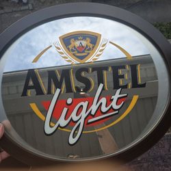 Vintage Amstel Light Bar Mirror 