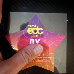 Selling Camp EDC 2026 RV Pass