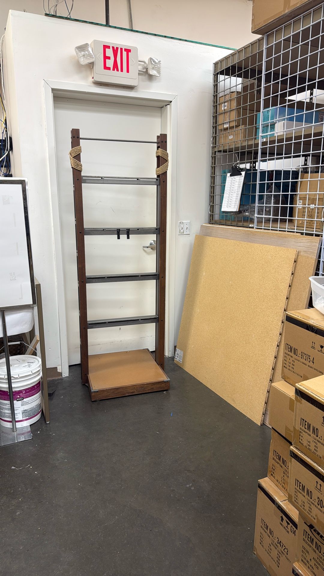 Metal / Wood Display Rack With Wheels for Sale in Temecula, CA - OfferUp