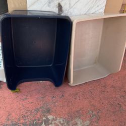 2 Large Litter Boxes