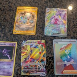 5 Pokemon Cards
