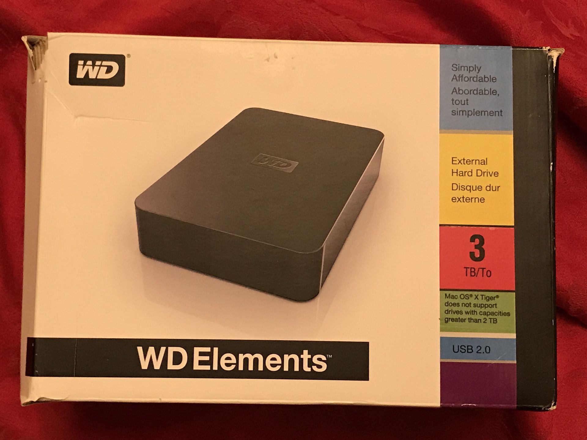 WD Elements 3TB External Hard Drive