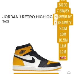 DS JORDAN 1 TAXI