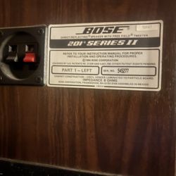 Bose 201 Series II shelf speakers