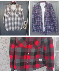 3 plaid jackets (please see description)