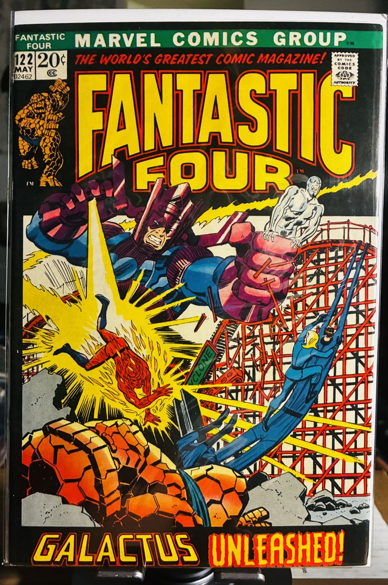 Marvel Comics #122A Fantastic Four, Vol. 1 Galactus Unleashed Silver Surfer vs. Galactus🔑1972 V/F!