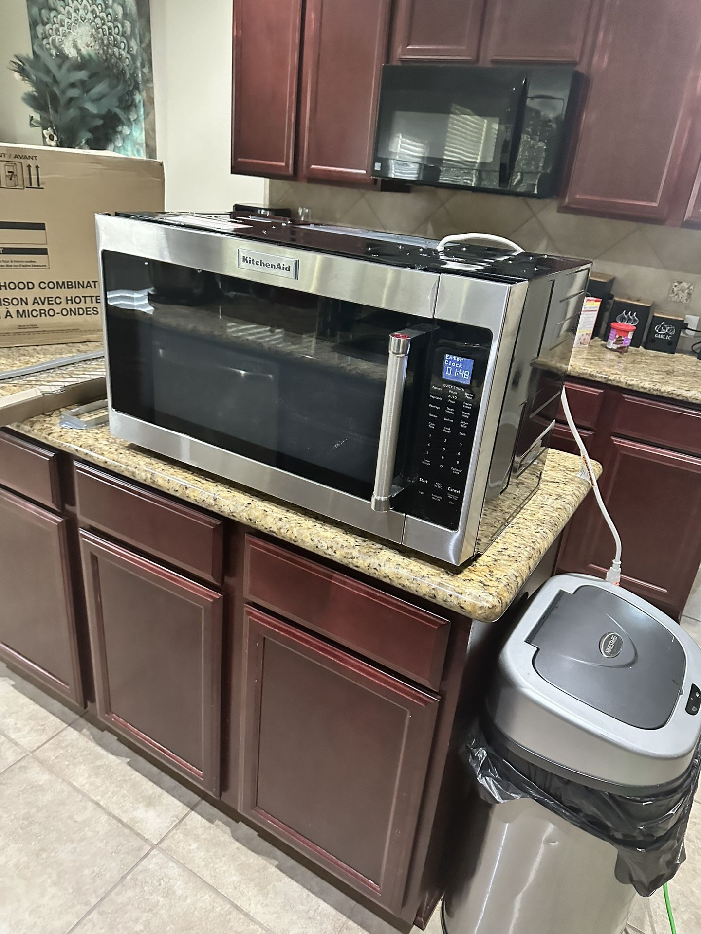 ($648 Retail) New KitchenAid 2.0 cu. ft. Over the Range Sensing Microwave