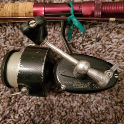 VINTAGE Garcia Mitchell 300 Fishing Reel With Pole