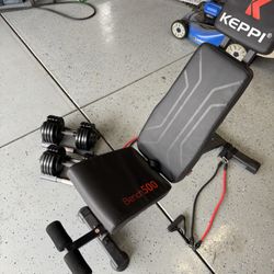 Weightlifting Bench And Weights