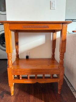Side table, small table, wooden table