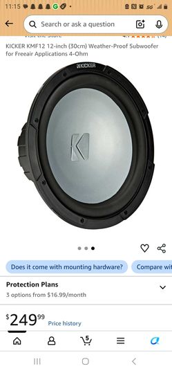 Kicker KMF12 12-Inch Weather-Proof Subwoofer