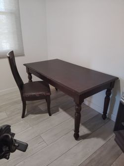 Solid Wood Desk & Chair