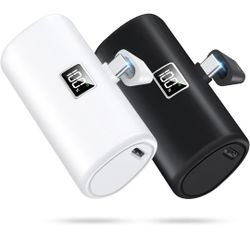 Portable Charger 2-Pack  6000mAh Power Bank For IPhone 16 15 Pro Max