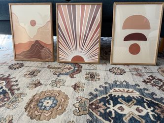Boho Framed Art Print Set