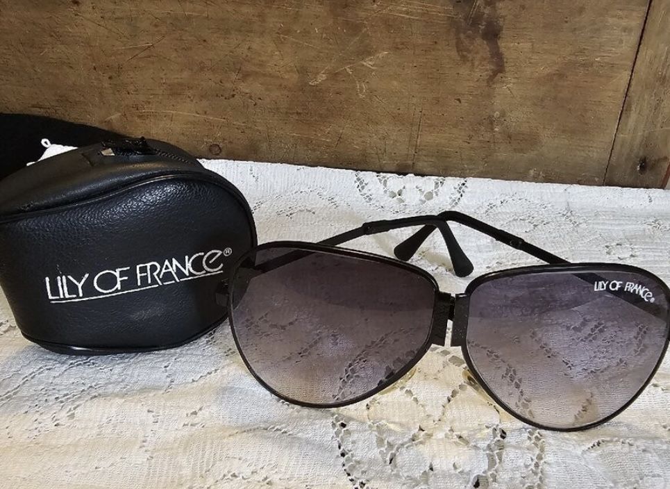 Lilly Of France Vintage Foldable Sunglasses.
