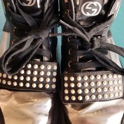 High top Gucci Shoes  MEN size 10..