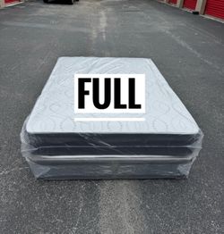 New Full Size Mattress + Box Spring – Same Day Delivery 🚚