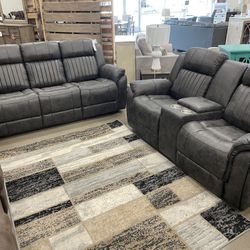 New Reclining Sofa And Love Seat 